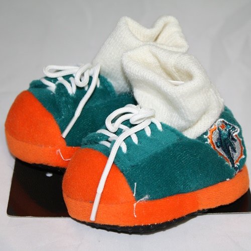Miami Dolphins NFL Premium Baby Sneaker Slippers - 6-9 Months