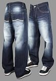 Avirex - Avirex "Bosox Sand Washed" Mens Denim Jeans, Medium Blue or Dark Blue