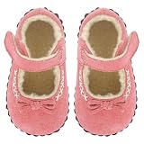 Pediped Isabella Fuchsia Mary Janes with Sheepskin Lining