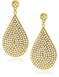 Azaara "Crystal" Fresh Water Pearl Teardrop Earrings