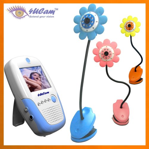 4UCAM Handheld 2.5' Video Color Baby Monitor 2.4GHz Wireless Camera Daisy-(Day & Night) (Video & Audio) Infant Nursery Monitor
