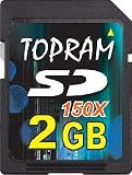 51qGpAk2BTL. SL160  Topram 2GB 150X SD Secure Digital Card