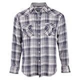 Soul Cal Deluxe Gibson Stripe Long Sleeve Check Shirt - Dark blue - Mens