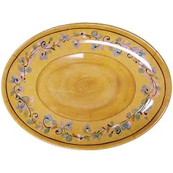 Le Cadeaux Triple Weight Melamine 16 Inch Oval Serving Platter