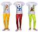 Sathiyas Girls Graphic printed T-Shirts and Leggings - (Pack of 6) RS.799.00