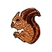 ID 0716 Fuzzy Squirrel Eating Patch Forest Chipmunk Embroidered Iron On Applique