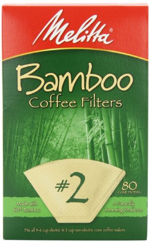 Melitta Bamboo Coffee Filters 2 80-Count Boxes Pack of 6B0029T77HY