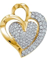 1.0CTW DIAMOND HEART PENDANT