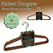 Karen Rhodes Velvet Kids Hangers, Camel, Set of 6