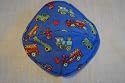 MaskIt Decorative Cover for N95 Respirator / Face Mask in Blue Trucks and Planes, Small