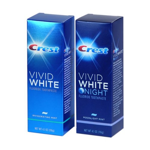 クレスト ビビッド　ホワイト 昼用+夜用 2個セット  Crest Vivid White Toothpaste 2 pack (Day and Night)