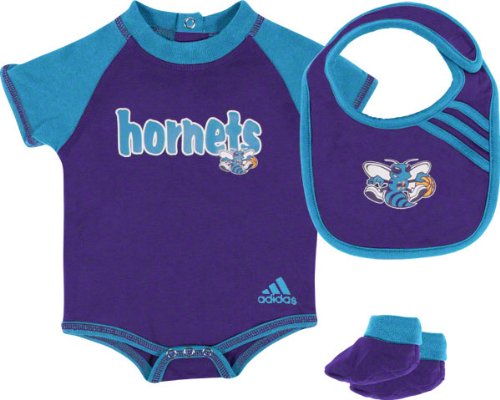 NBA Infant New Orleans Hornets Boys Bib & Bootie Set - R228Syho (Multi, 12 Months)