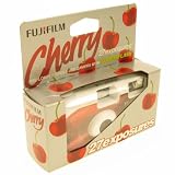 Fuji Cherry Disposable Camera with Extra-large Viewfinder Flash-range 1-5m 39 Exposures Ref P10GDE8120A