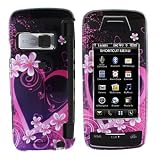 Purple Heart Snap on Hard Skin Cover Case for Lg Voyager Vx10000