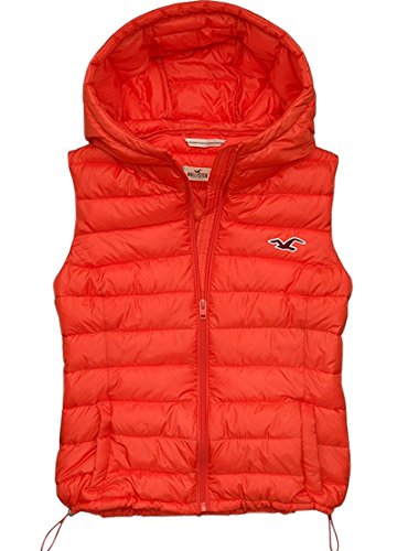 (ホリスター) Hollister Co. レディース ジャケット アウター フード付き ダウンベスト(down vest) 中綿ベスト [並行輸入品]