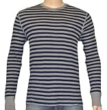 Lucky Brand Jeans Men's Striped Thermal Shirt Gray