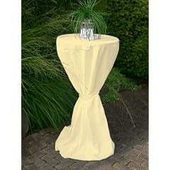 Hussen f�r Stehtische bis 80cm Durchmesser, cremefarben