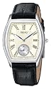 Seiko Men's Black Leather Strap Watch #SRK005
