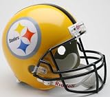 Pittsburgh Steelers 2007 Yellow Throwback Riddell Full Size Deluxe Replica Football Helmet