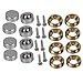 BQLZR Copper Decorative Screw Nails Screws Decor Cap 14mm in Dia for Mirror to Hide The Screws, Home Decor Wardrobes Furniture, Screw Length About 1 inch Pack of 8