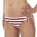 Xhilaration  Candy Cane Adjustable Hipster Swim Bottoms - Red