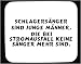 Mauspad mit Schlagersänger sind junge Männer, die bei Stromausfall keine Sänger mehr sind. Dekoration