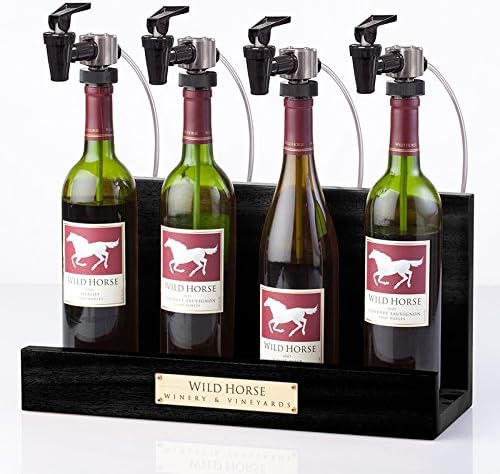 WineKeeper Showcase 4-Bottle (Black) Nitrogen, #8017