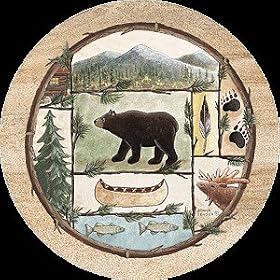 Set of Four Cabin Fever Thirstystone Coasters- Style TSDJ2 by Thirstystone