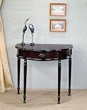 Coaster Traditional Entry Way Console Table/Hall Table, Cherry Finish