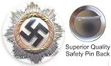 Nazi German Cross Gold 1941 pin button 1.5