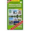 Mulderadweg (Zwickauer Mulde) Radwander- und Wanderkarte 1 : 50 000: Von der Quelle im Vogtland �ber Zwickau, Glauchau, Grimma, Wurzen und Eilenburg ... Dessau-Ro�lau.  Mit Wanderroutenempfehlung