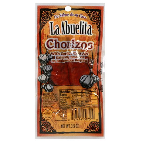 Patrick Cudahy La Abuelita Garlic Chorizo, 3.5-Ounce Packages (Pack of 16) by La Abuelita