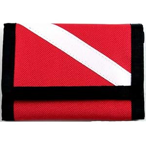 Innovative Scuba Diving Diver Down Flag Wallet - 100% Cordura Tri-Fold by