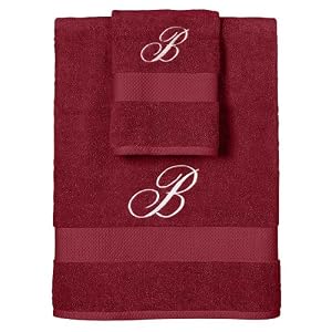 Fieldcrest&reg; Classic Monogrammed Bath Towel - Garnet