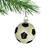 Barcana 50mm Shatterproof Sports Soccer Ball, Christmas Ornaments, Set of 6
