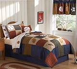 Classic Sports Full / Queen Quilt with 2 Shams