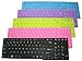 5-Pack Colorful Soft Silicone Laptop Keyboard Cover Skin Protector for Toshiba Satellite C655 C655D C675 L655 L655D L650 L650D L670 L670D L750 L750D L755 L755D A660 A660D A665 A665D P750 P750D P755D P755 P770 P775 US Layout - Retail Packaging