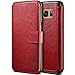 Galaxy S7 Edge Case, VRS Design [Layered Dandy][Wine Red] - [Premium Leather Wallet][Slim Fit] For Samsung S7 Edge