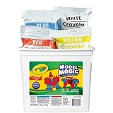 Crayola 57-4415 Model Magic Modeling Compound, 2-lb. Bucket, Asstd Colors, Four 8-oz. Pouches