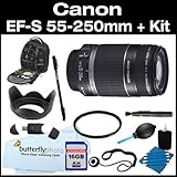 Canon EF-S 55-250mm f/4.0-5.6 IS Telephoto Zoom Lens for Canon Digital SLR  ....