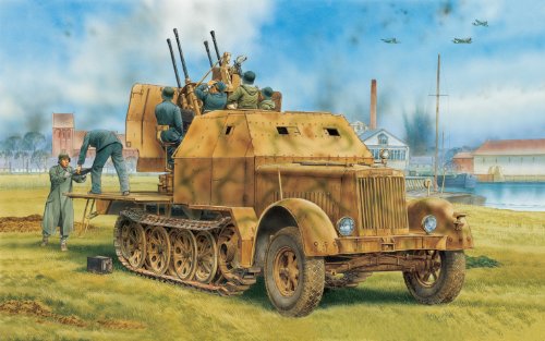 Dragon 500776533 - 1:35 SD. KFZ. 7/1 2 cm Flakvierling 38
