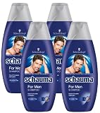 Schwarzkopf Schauma Shampoo For Men , 4er Pack (4 x 400 ml)