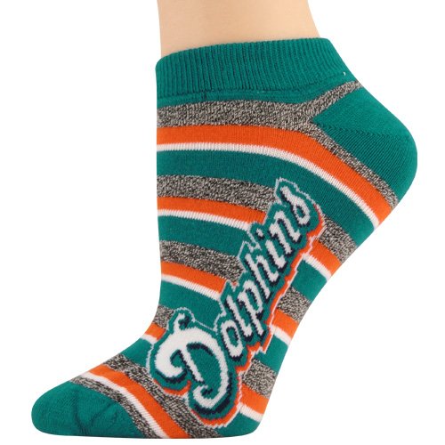Miami Dolphins Ladies Team Stripes Socks