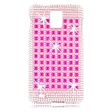 Talon Full Diamond Bling Phone Shell for Samsung i997 Infuse - Pink Studs - AT&T - 1 Pack - Case - Retail Packaging - Hot Pink