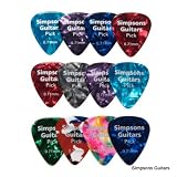 12 X CELLULOID PEARLOID GUITAR PICKS plectrums MEDIUM gauge 0.71mm