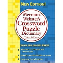 Merriam Webster's Crossword Puzzle Dictionary