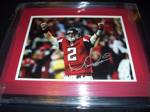 GAI Authentic Matt Ryan Autograph 11x14 Photo w/ Double Matted Frame