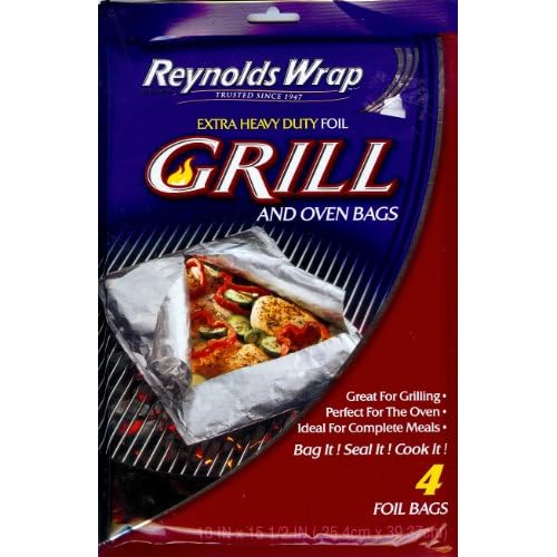 Amazon.com: Reynolds Wrap Extra Heavy Duty Foil Grill & Oven Bags