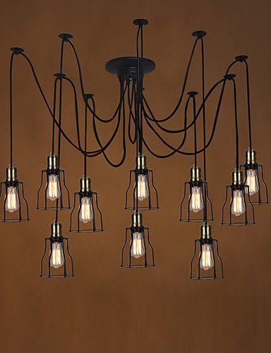 Modern retro luxury Chandeliers E26/E27 Pendant Light Traditional/Classic for Designers MetalLiving Room / Bedroom / Dining Room / Kitchen / Study , 110-120v