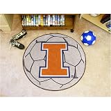 29 Round Illinois Fighting Illini Soccer Mat